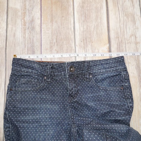 DKNY Soho Skinny Jeans Polka Dot Size 0 - Picture 5 of 8